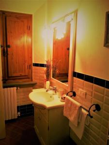 Koupelna v ubytování B&B Grano e Lavanda