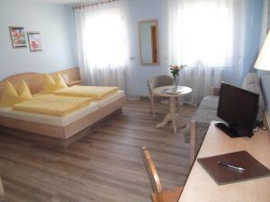 TV a/nebo společenská místnost v ubytování Hotel-Gasthof Krone-Lax