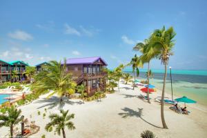 an aerial view of a resort on the beach at X'tan Ha- The Waterfront in San Pedro