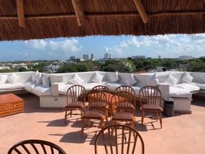 Posezení v ubytování Hotel Plaza Kokai Cancún