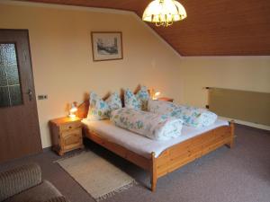 Postel nebo postele na pokoji v ubytování Appartement Weingut Schoberhof