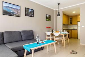 a living room with a couch and a table at Apartament Solar in Alicante