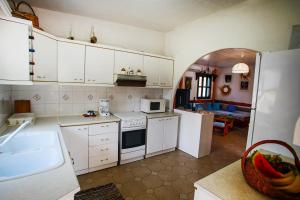 Kuchyň nebo kuchyňský kout v ubytování Villa Achilleas + 26 fotografií
