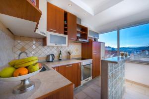 Kuchyň nebo kuchyňský kout v ubytování Luxury apartment Tara