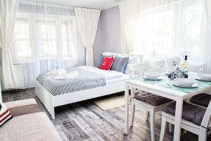 Posteľ alebo postele v izbe v ubytovaní Morning Star Apartments