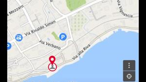 a map with the number on it at Appartamento Ca dal Tilo in Minusio