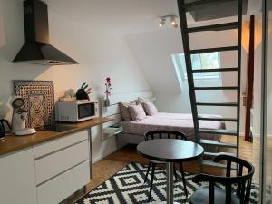 Et opholdsområde på Suites Number 22 Antwerp