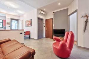 Гостиная зона в Vanchiglietta Colourful Apartment