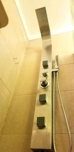 a shower stall in a bathroom with at Studio Harrods in Buenos Aires
