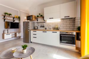 Kuchyň nebo kuchyňský kout v ubytování Apartment Katalea