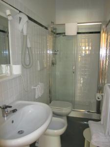 Koupelna v ubytování Hotel Silvestrino