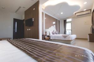 Voodi või voodid majutusasutuse Slow corner homestay toas
