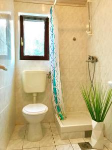 Koupelna v ubytování Apartmani Lisac