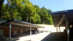 Das Gebäude in dem sich die Ferienwohnung befindet