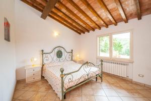 Postel nebo postele na pokoji v ubytování Panorama-Ferien-Toscana Your cozy and fully equipped vacation home