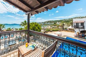 a balcony with a view of the ocean at Costa Bitezhan Hotel - All Inclusive in Bitez