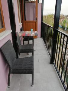 A balcony or terrace at Seahouse Suites