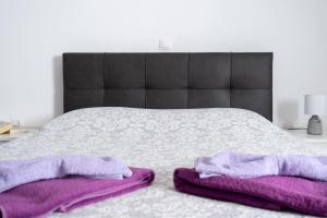 Postel nebo postele na pokoji v ubytování Coralli Pentati 1 "Dimitris Apartments"