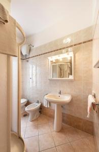 Koupelna v ubytování Hotel Aurelia