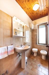 Koupelna v ubytování Hotel Aurelia