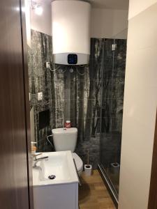 Kúpeľňa v ubytovaní Komfortowe Apartamenty