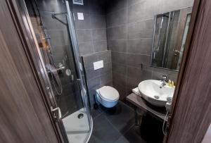 Koupelna v ubytování Třeboňské Apartmány