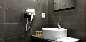 Koupelna v ubytování Třeboňské Apartmány