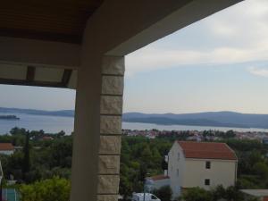 a view of the water from a building at Apartments Sveti Anton in Orebić