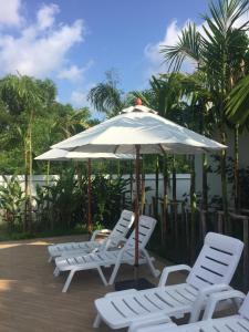 Zahrada ubytování Bulan Villa rayong