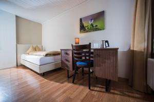 Letto o letti in una camera di Jungfrau Hotel