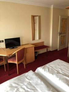 TV a/nebo společenská místnost v ubytování Hotel Pflieger