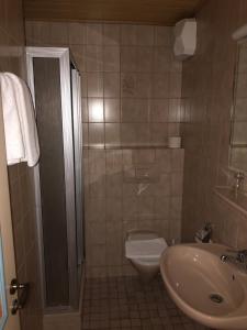 Koupelna v ubytování Hotel Pflieger