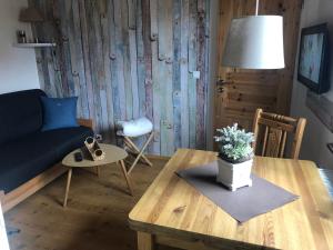 Posezení v ubytování Ferienwohnung Basthorst