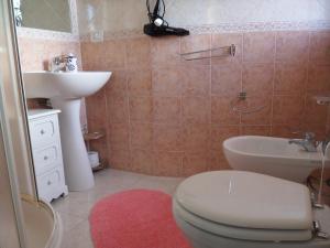 Koupelna v ubytování B&B Il Mirto