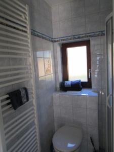 ヴェニングシュテットにあるKiekin-Kiekutの小さなバスルーム(トイレ、窓付)が備わります。