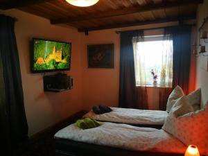 Postel nebo postele na pokoji v ubytování Ferienwohnung Xandl