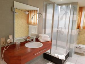 Koupelna v ubytování Hotel "Zum Moseltal" + 23 fotografií