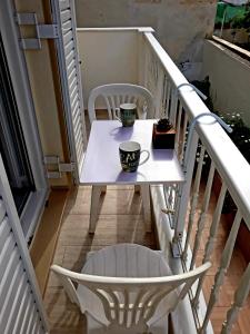 Balkón nebo terasa v ubytování Sitia Holidays 1