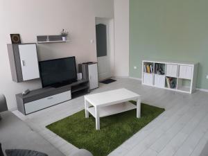 TV a/nebo společenská místnost v ubytování HEMNES Apartman