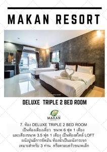 Postel nebo postele na pokoji v ubytování Makan Resort