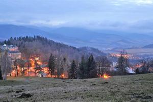 Naturlandschaft in der Nähe des Chalets