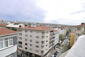 Nespecifikovaný výhled na destinaci Istanbul nebo výhled na město při pohledu z hotelu