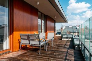 Balkón alebo terasa v ubytovaní Penthouse Uptown - LoftAffair