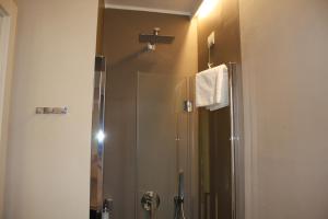 a bathroom with a shower and a sink at ARIA Design B&B Levanto in Levanto