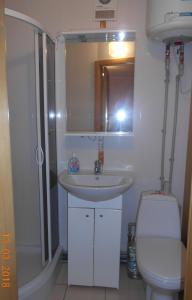 Et badeværelse på Apartment - Panasa Myrnoho 20