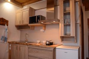 Cuisine ou kitchenette dans l'établissement Apartmens and Rooms Šoštar