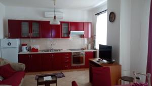 Kuchyň nebo kuchyňský kout v ubytování Apartments Pilić