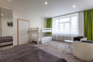 En eller flere senge i et værelse på Air-Conditioned Apartment Šancová - Old Town