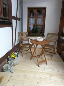 Balkón nebo terasa v ubytování Ferienhaus Annabell