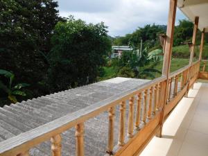 A balcony or terrace at Casa Campestre La Quinfalia